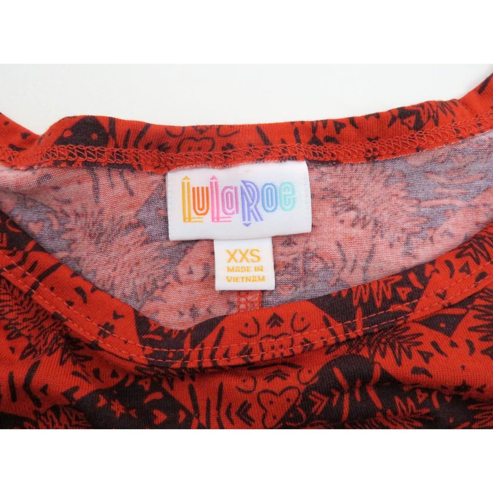 Vintage LuLaRoe Dress Womens 2XS Red New Women Carly XXS Blue Aztec Tribal Stretch Unicorn Swing Size XXS / US 00 / IT 34 - 4 Thumbnail