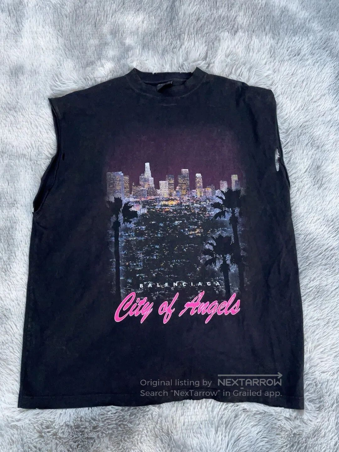Balenciaga City of Angels Sleeveless Tee.