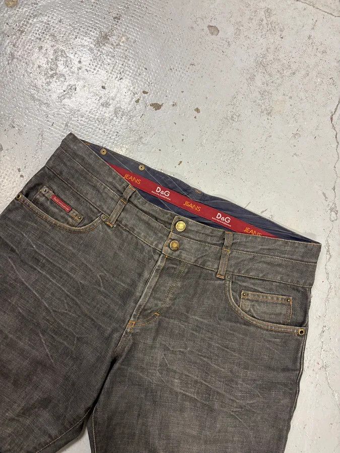 Dolce & Gabbana AW2003 Dolce & Gabbana Double Waisted Grey Denim Shorts Size US 33 - 5 Thumbnail