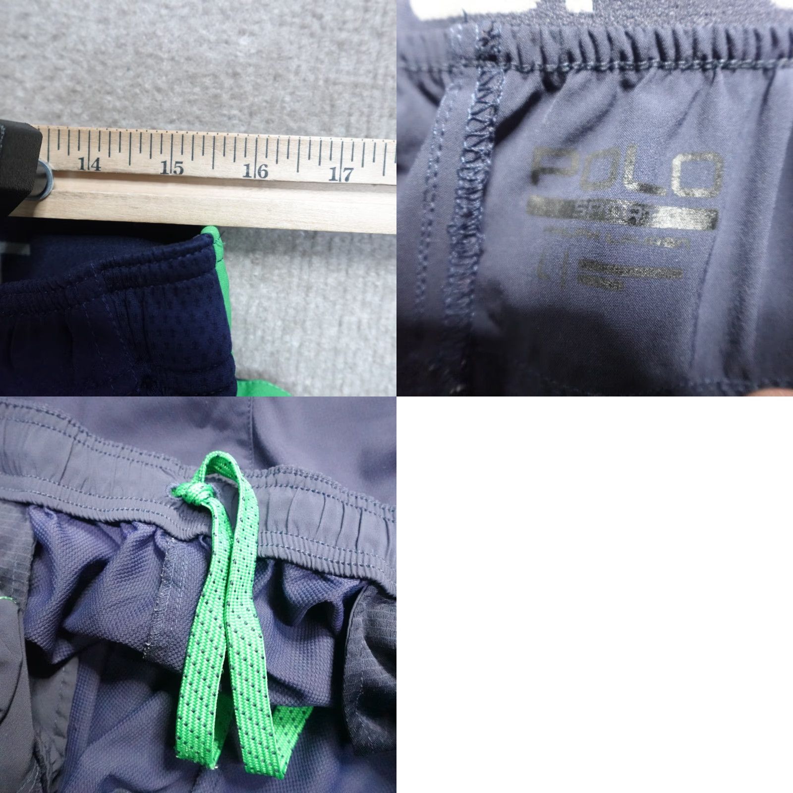 Vintage Polo Sport Shorts L Blue Solid Embroidered Drawstring Men Chino Casual US Open Back Vintage? No Size US L / EU 52-54 / 3 - 8 Thumbnail