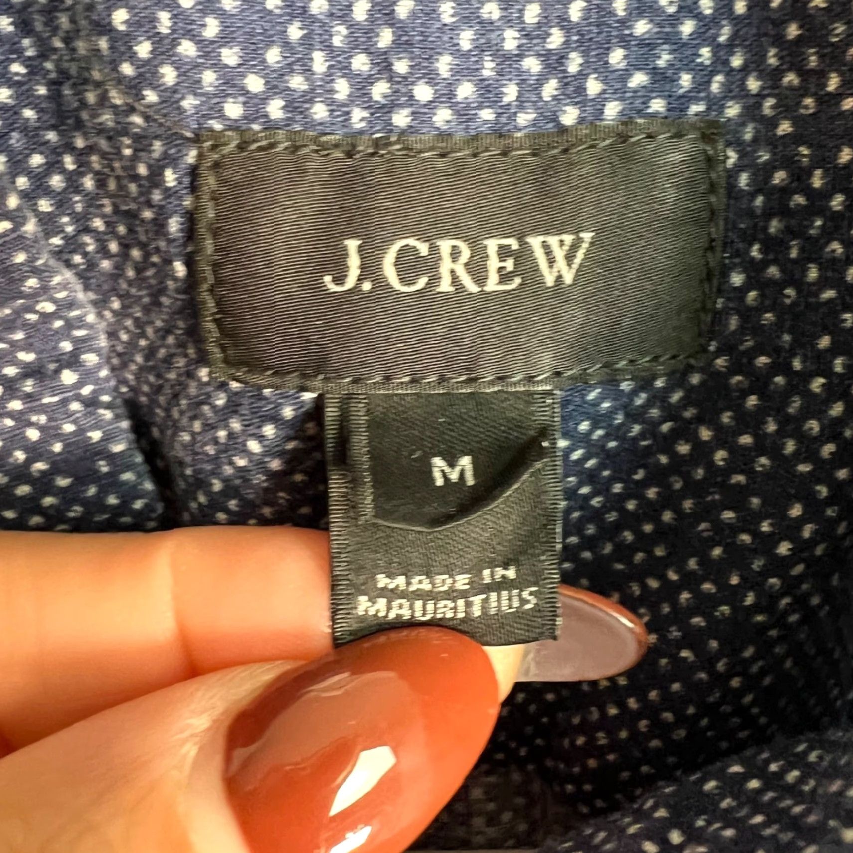 J.Crew J.CREW Mens Shirt Button-Up Long Sleeve Blue 100% Cotton M Adult Medium Casual Classic Pockets Size US M / EU 48-50 / 2 - 3 Thumbnail