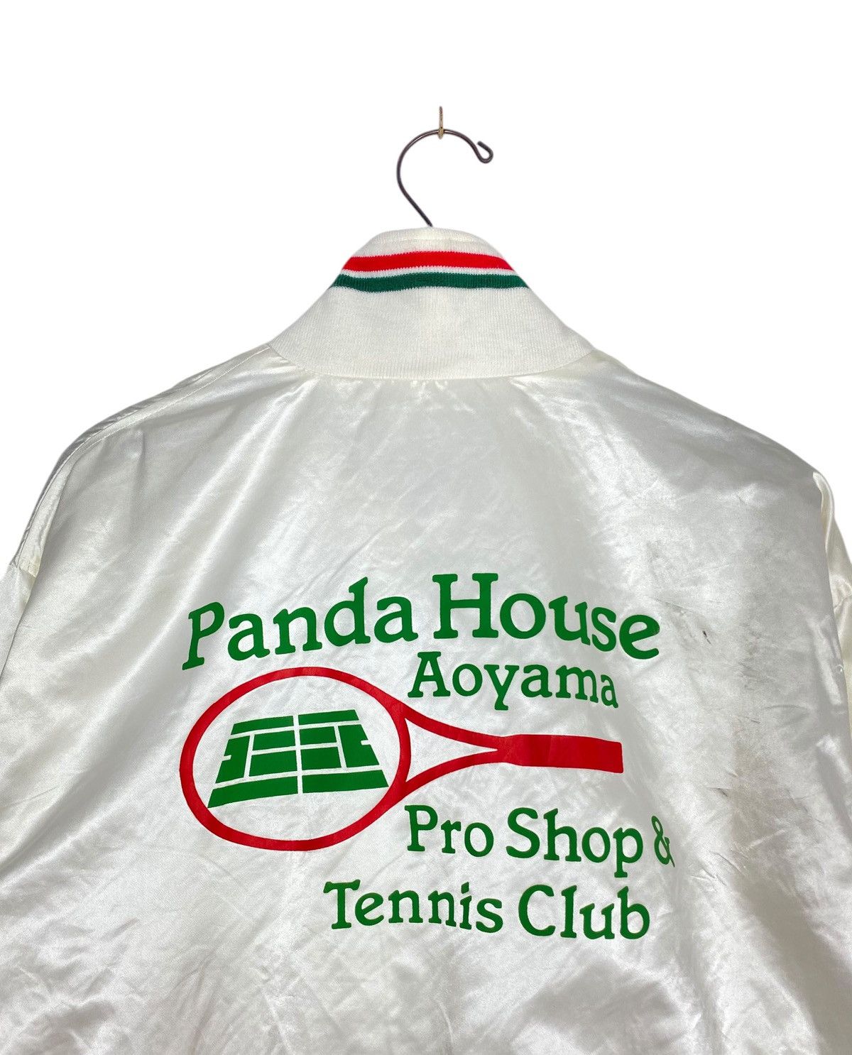Japanese Brand Vtg Panda House Aoyama Tennis Club Satin Bomber Jacket Size US M / EU 48-50 / 2 - 2 Thumbnail