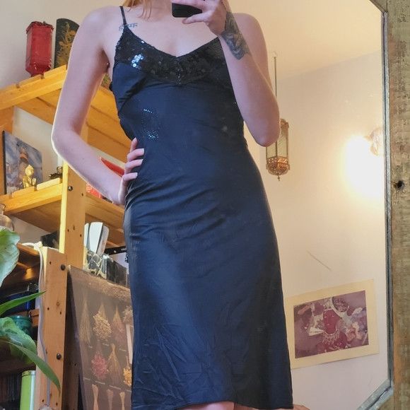 Other Baby Phat Y2k Black Sequins Midi Dress Open Back - Xs Size XS / US 0-2 / IT 36-38 - 2 Thumbnail