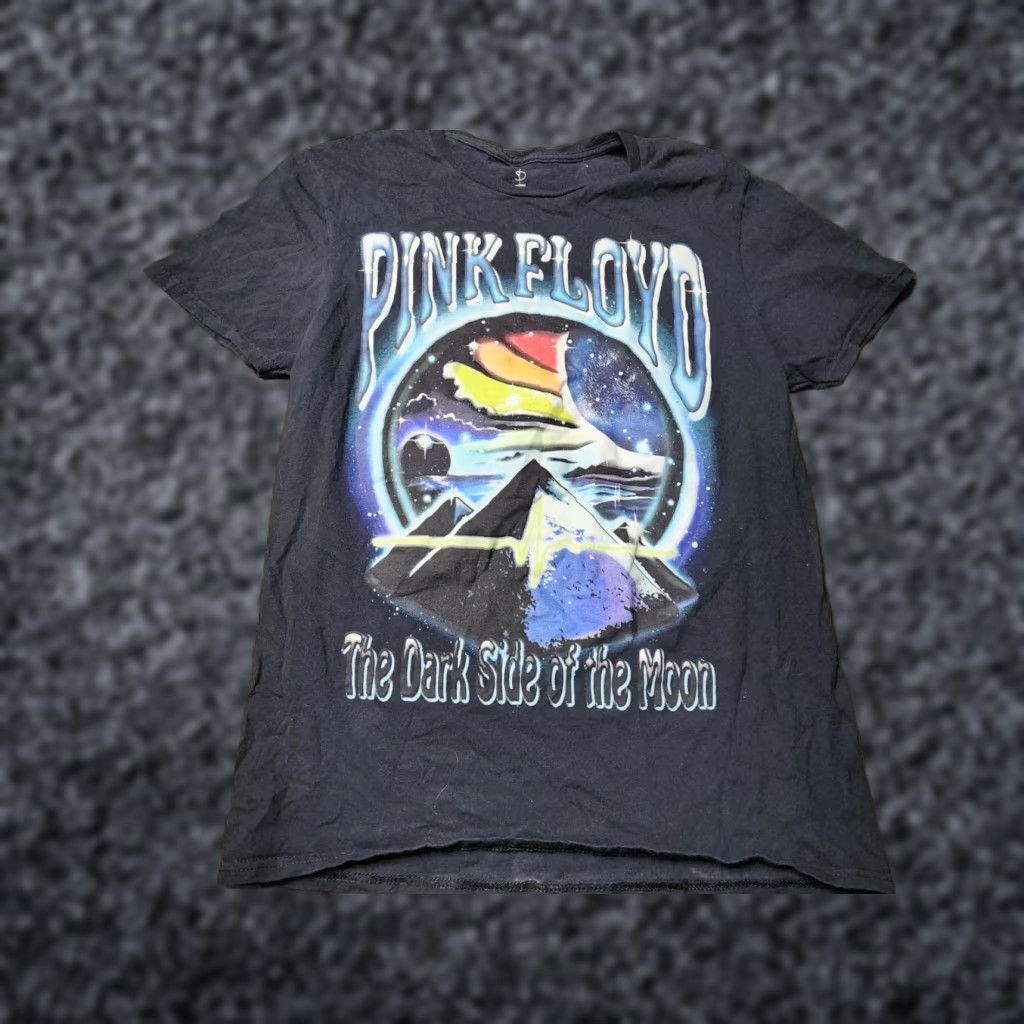 Vintage Pink Floyd Shirt Women M Black Dark Side of the Moon Band Tee Size M / US 6-8 / IT 42-44 - 1 Thumbnail