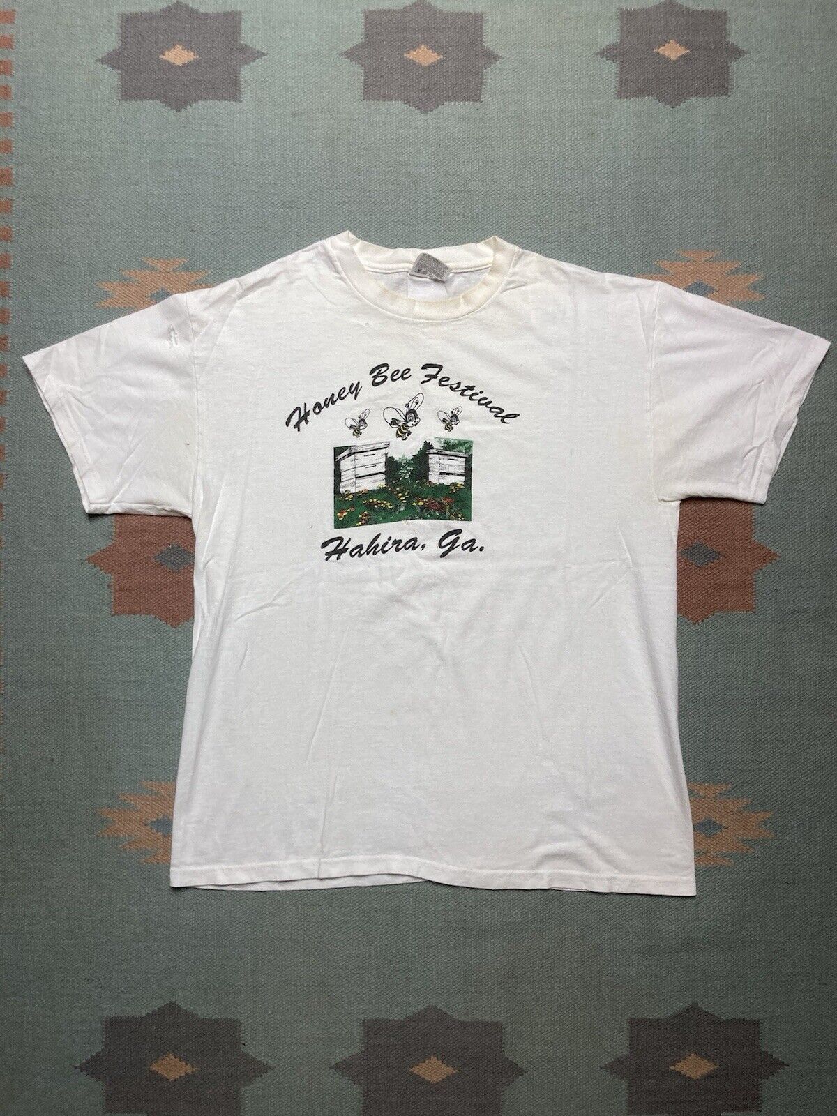 Hanes × Vintage Vtg t shirt honey bee festival Hahira Georgia distressed L Size US L / EU 52-54 / 3 - 1 Thumbnail