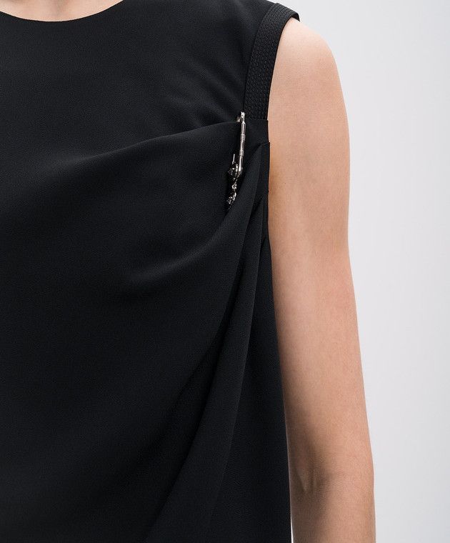 Versace o1y0226 Mini Dress in Black Size M / US 6-8 / IT 42-44 - 2 Thumbnail