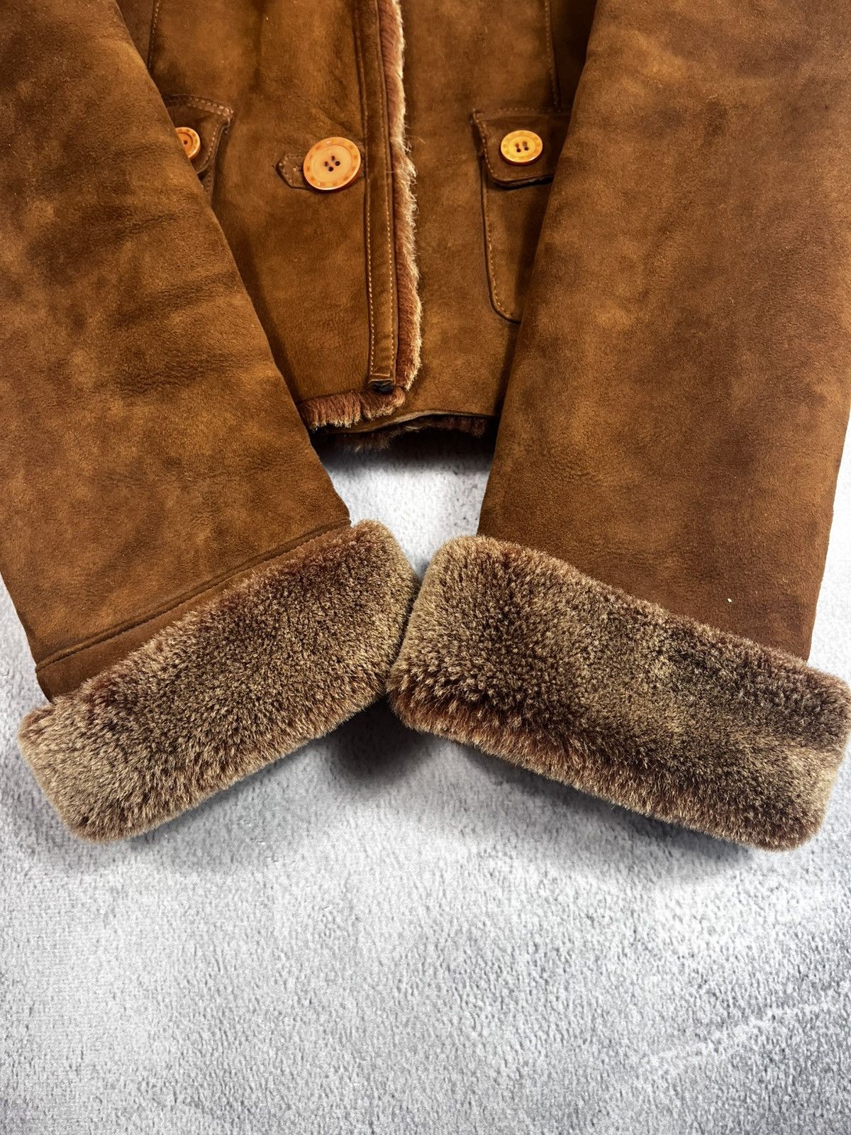 Other Vintage Y2K leather fur sheepskin coat jacket old money Size XS / US 0-2 / IT 36-38 - 5 Thumbnail