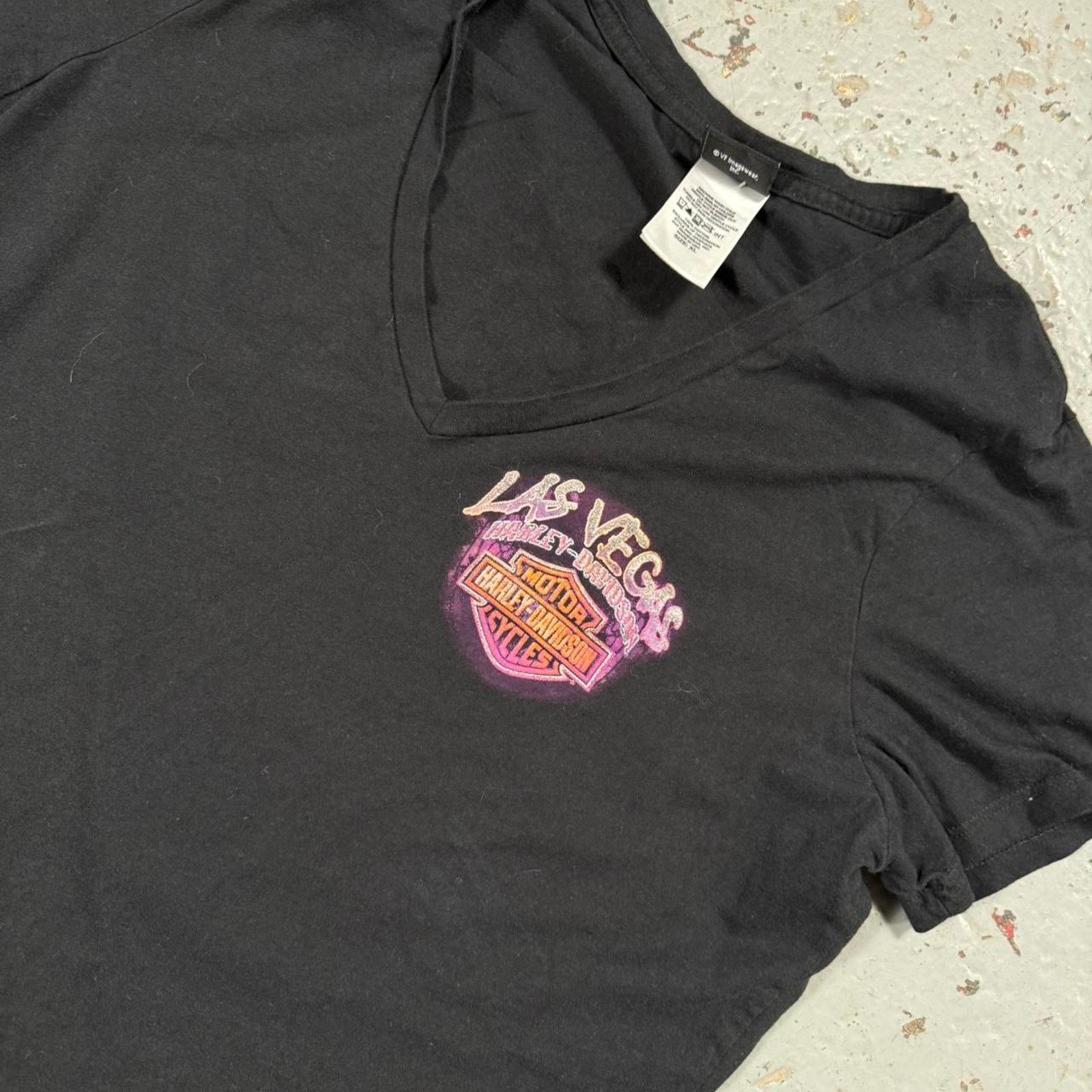 Harley Davidson Y2k vintage harley davidson las Vegas Neon Tee Size M / US 6-8 / IT 42-44 - 4 Thumbnail