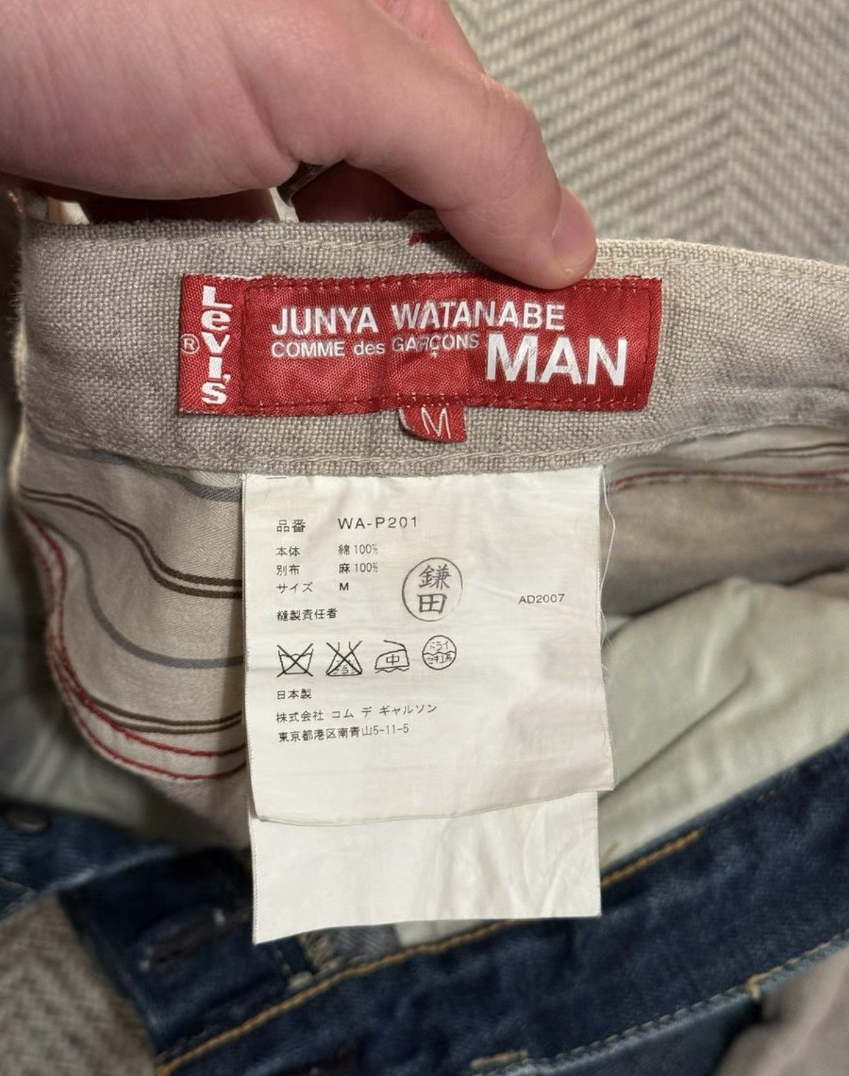 Levi's Levi’s MAN Cotton Linen Panel Deconstructed Jeans K24 Size US 34 / EU 50 - 9 Thumbnail