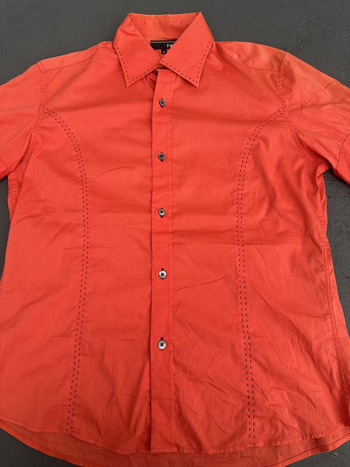 Japanese Brand Japanese Slimfit Button Up Shirt Raf Simons Style Size US M / EU 48-50 / 2 - 3 Thumbnail
