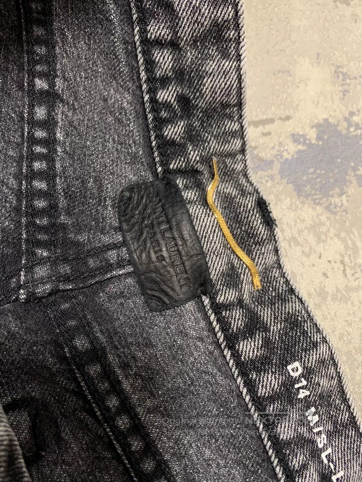 Saint Laurent Paris Saint Laurent Gray Distressed Jeans. Size 27" / US 4 / IT 40 - 6 Thumbnail