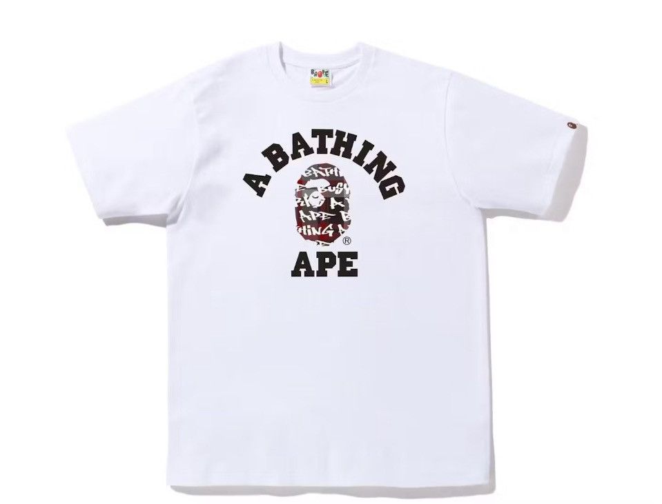 Bape Graffiti Check College Tee