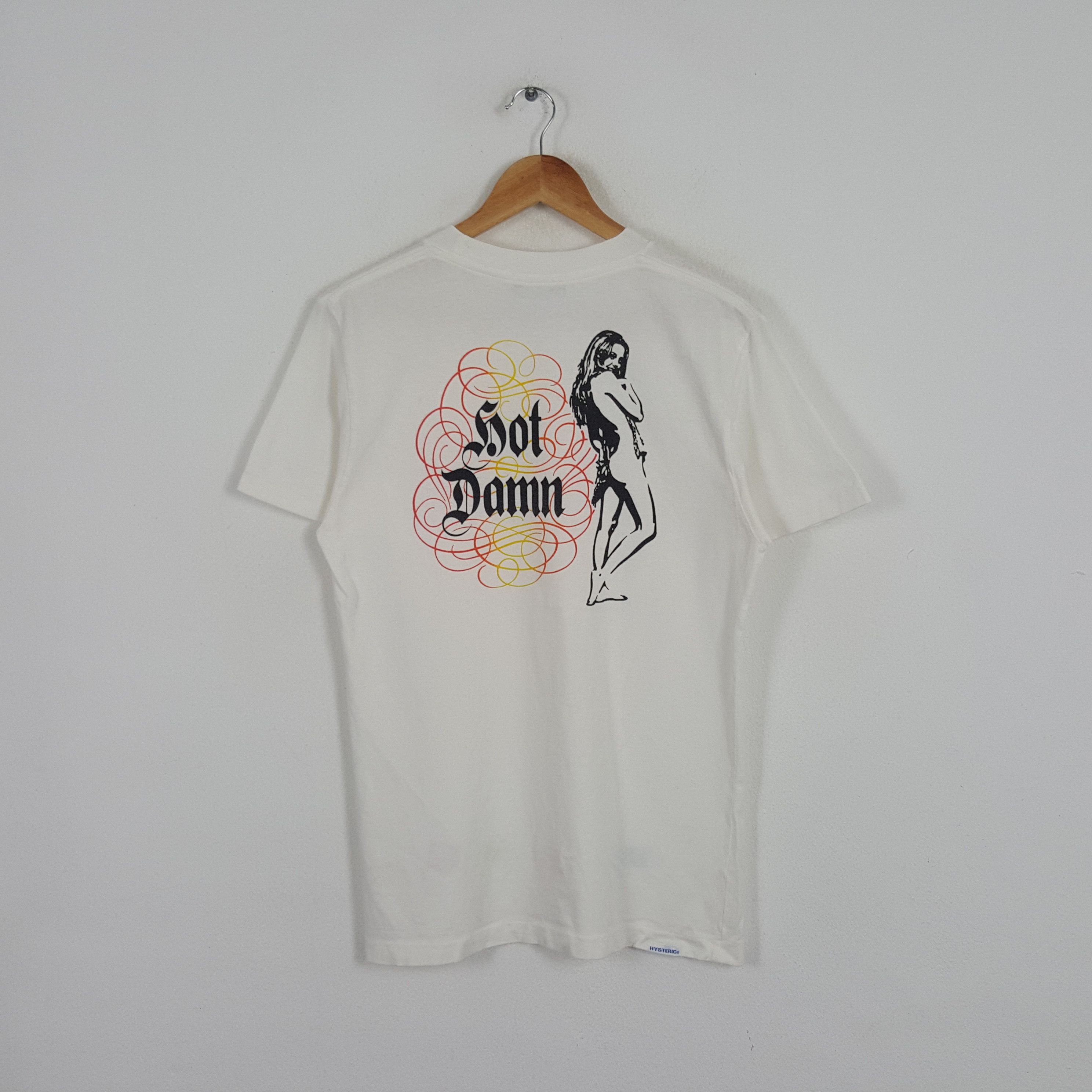 Hysteric Glamour × Japanese Brand × Vintage Vintage Hysteric Glamour Hot Damn Japan Brand Tshirt Size US M / EU 48-50 / 2 - 1 Thumbnail
