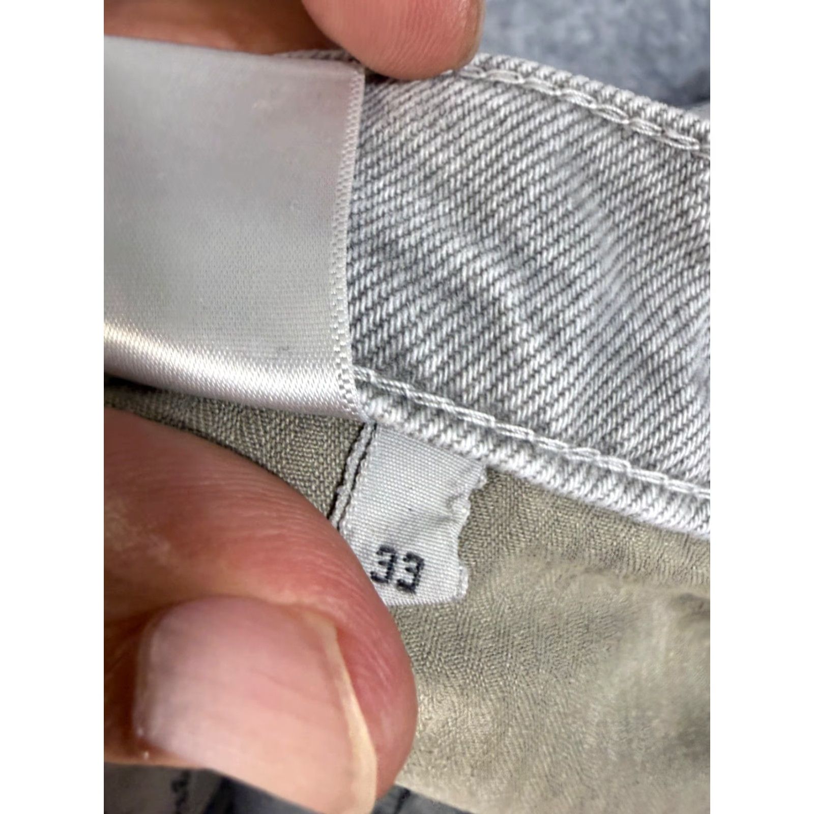Rag & Bone Rag & Bone Fit 2 Button Fly Jeans Mens 33X28 Gray Denim High Rise Straight Leg Pants Size US 33 - 7 Thumbnail