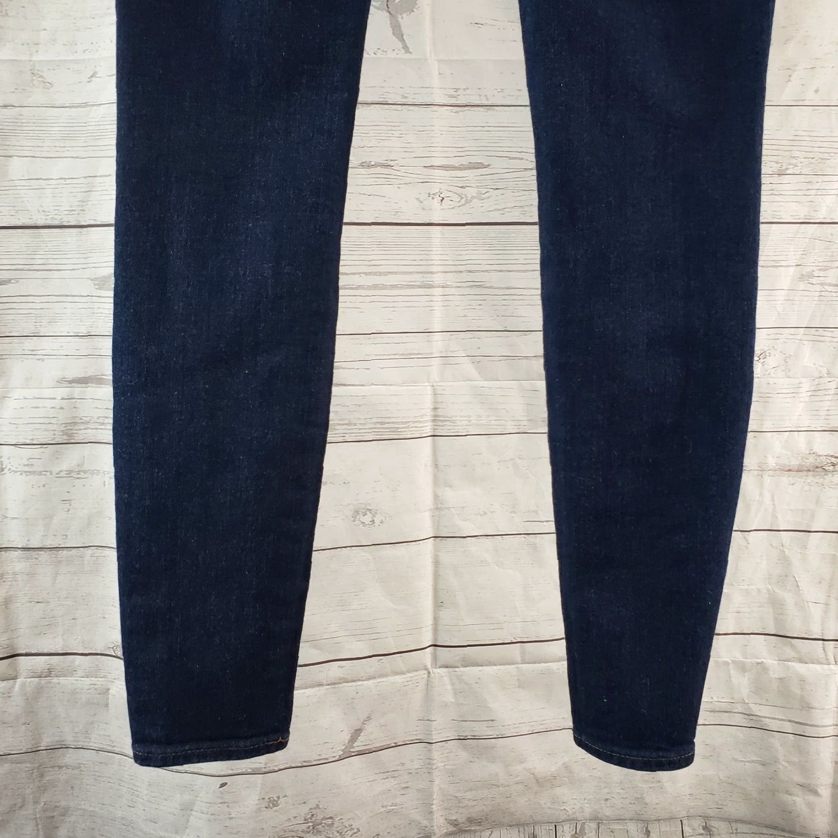 Loft LOFT Womens Jeans Legging Skinny Low Rise Blue Dark Wash Size 00 28in Inseam Cotton Blend Women / 91% Cotton 7% Polyester 2% Elastane Size 24" / US 00 / IT 34 - 4 Thumbnail