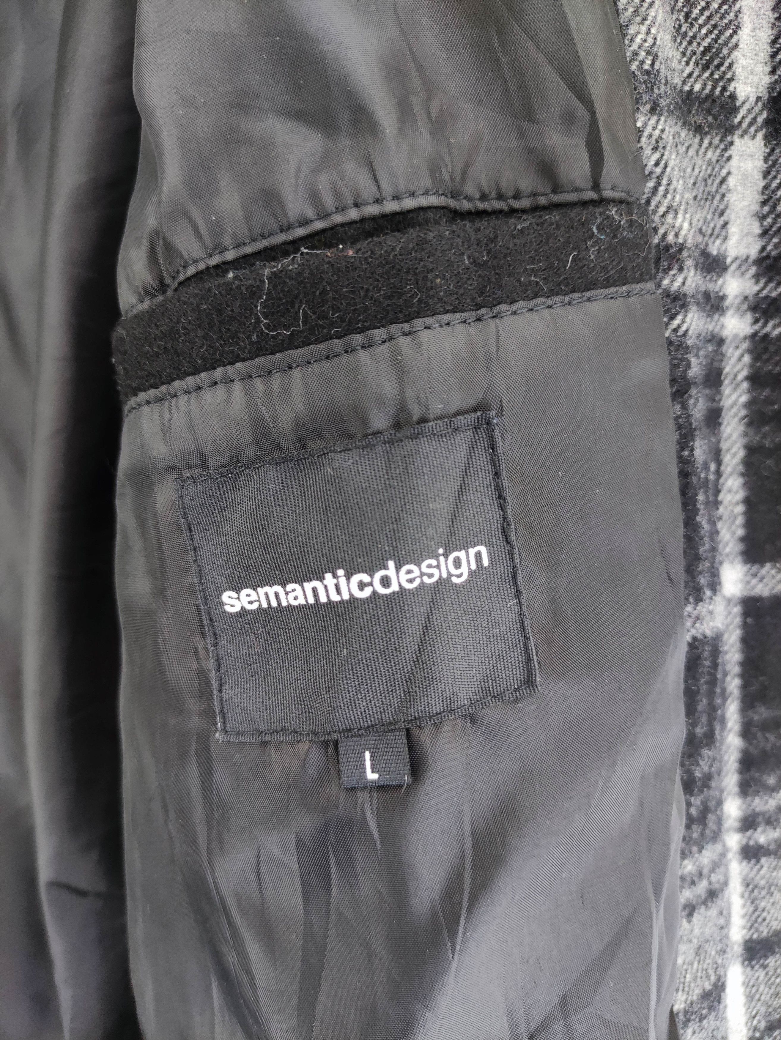 semanticdesign Vintage Semantic Design Double Zip Wool Jacket Size US M / EU 48-50 / 2 - 6 Thumbnail