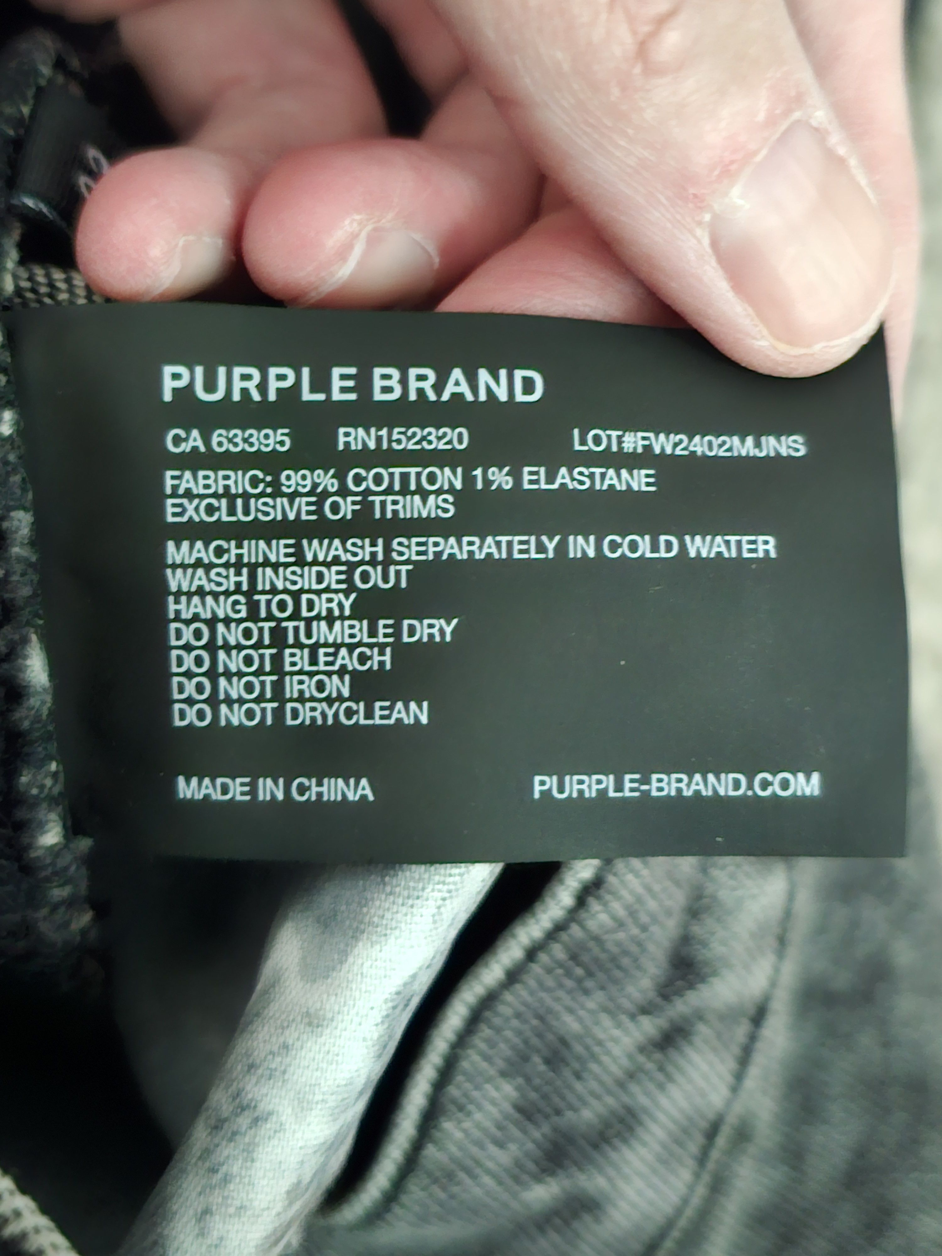 Purple Purple Brand Black Monogram Jeans Size US 33 - 16 Thumbnail