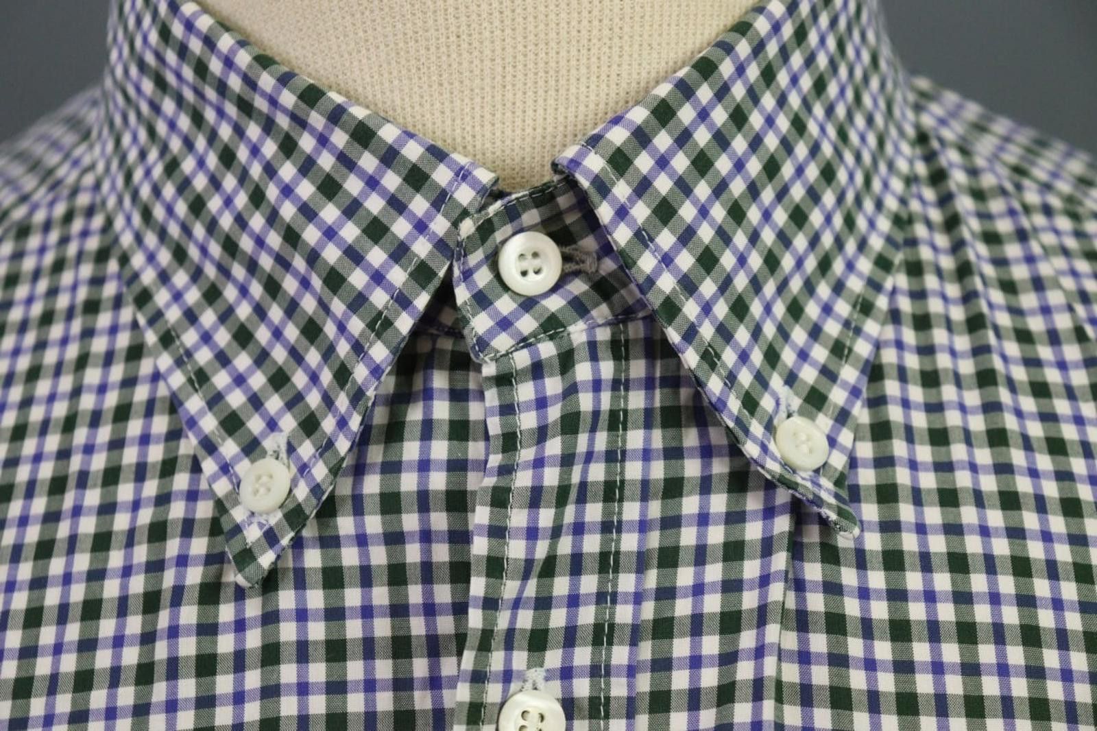 Brunello Cucinelli Brunello Cucinelli Multi Plaid Cotton Shirt Size 2XL Size US XXL / EU 58 / 5 - 6 Thumbnail