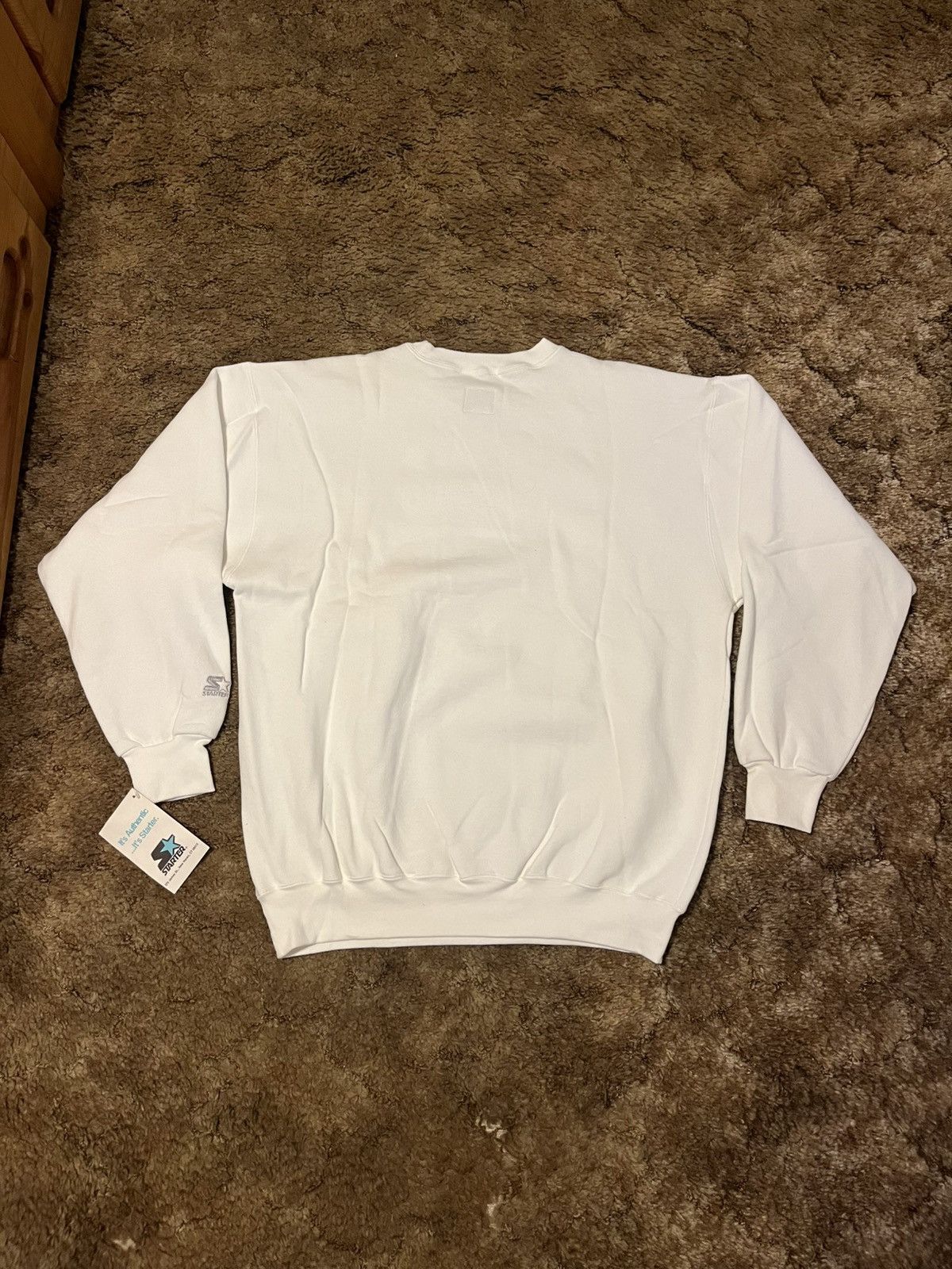 Starter Vintage Starter Blank Crewneck Sweatshirt White XXLarge NWT Size US XXL / EU 58 / 5 - 6 Thumbnail