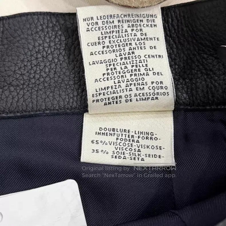 Hermes Hermes Classic Black Leather Skirt Size 24" / US 00 / IT 34 - 6 Thumbnail