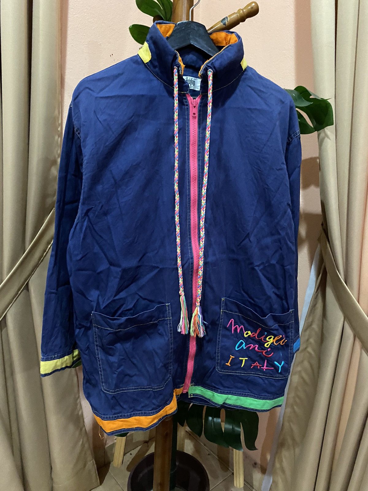Vintage VINTAGE MODIGLIANI BLUE INDIGO JACKET Size US S / EU 44-46 / 1 - 5 Thumbnail