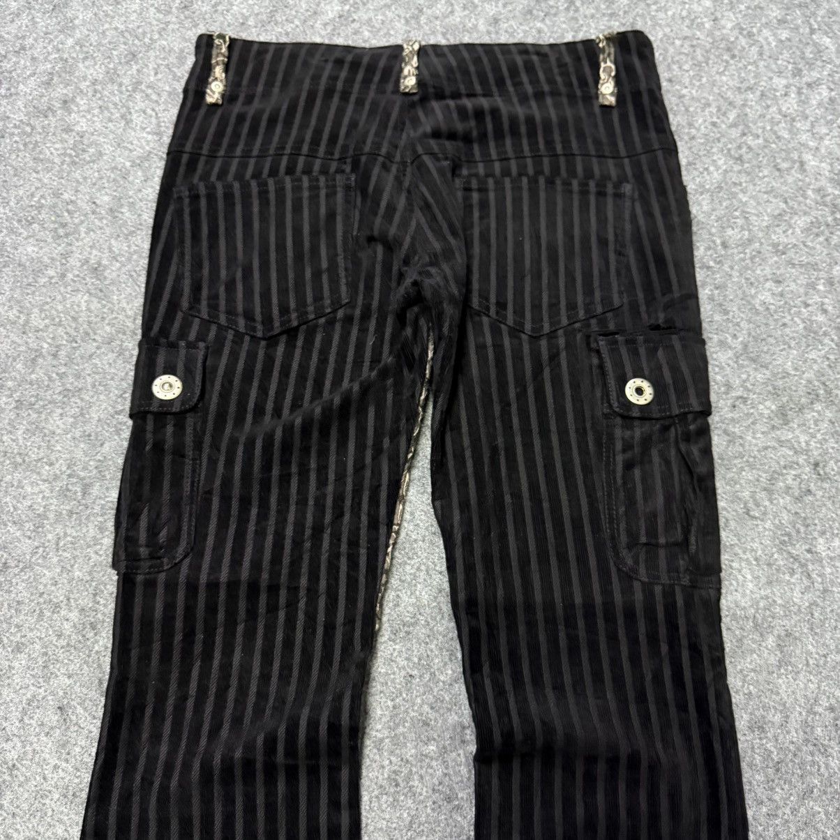 Le Grande Bleu (L.G.B.) Algonquins Japan Curduroy Jacquard Hybrid Cargo Flare Pants Size US 30 / EU 46 - 7 Thumbnail