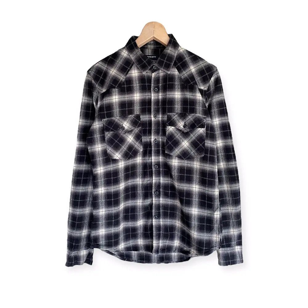 Boycott Vintage Boycott Plaid Tartan Flannel Shirt Button Up Size US S / EU 44-46 / 1 - 1 Thumbnail