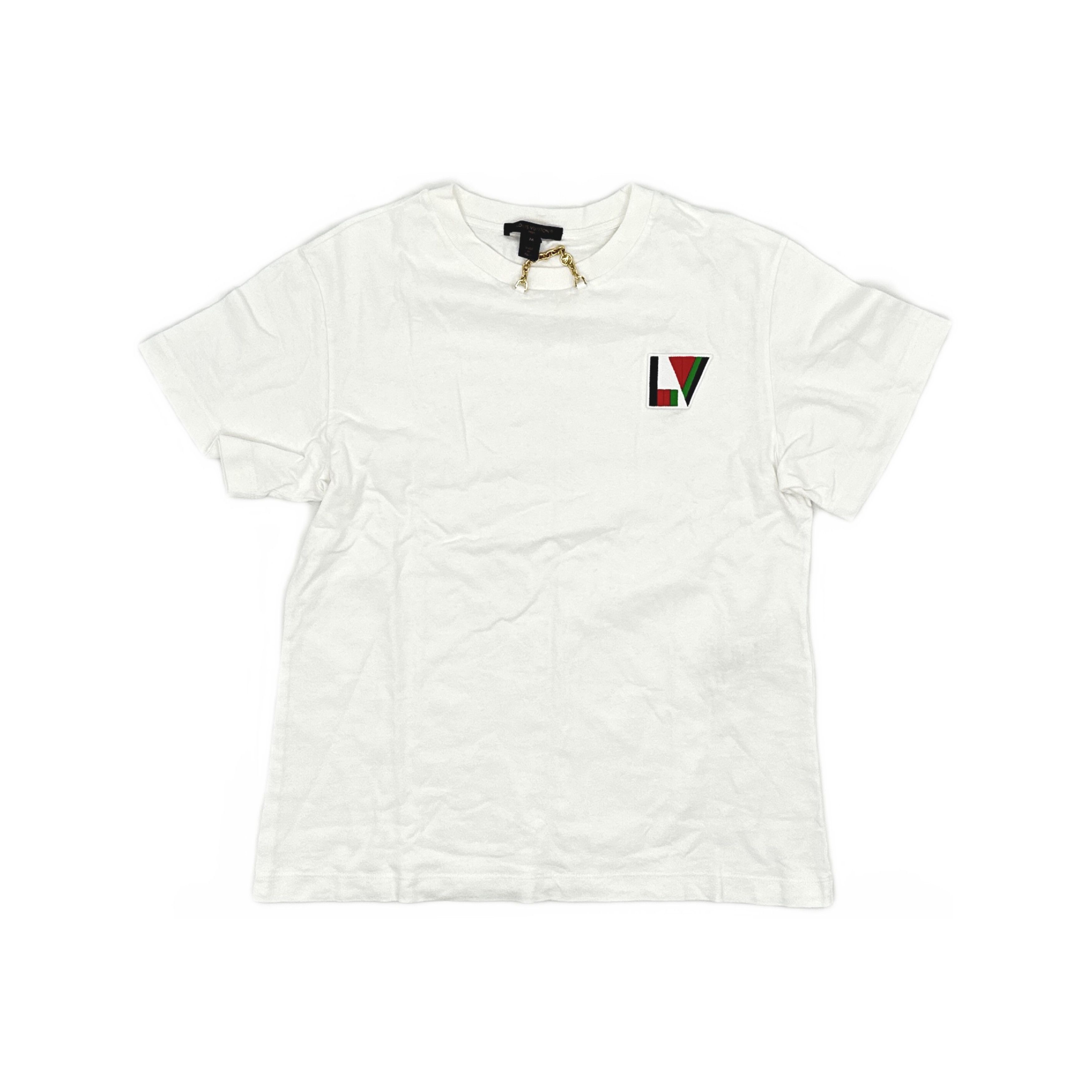 Louis Vuitton Louis Vuitton Logo Embroidered T-Shirt M Size M / US 6-8 / IT 42-44 - 1 Thumbnail