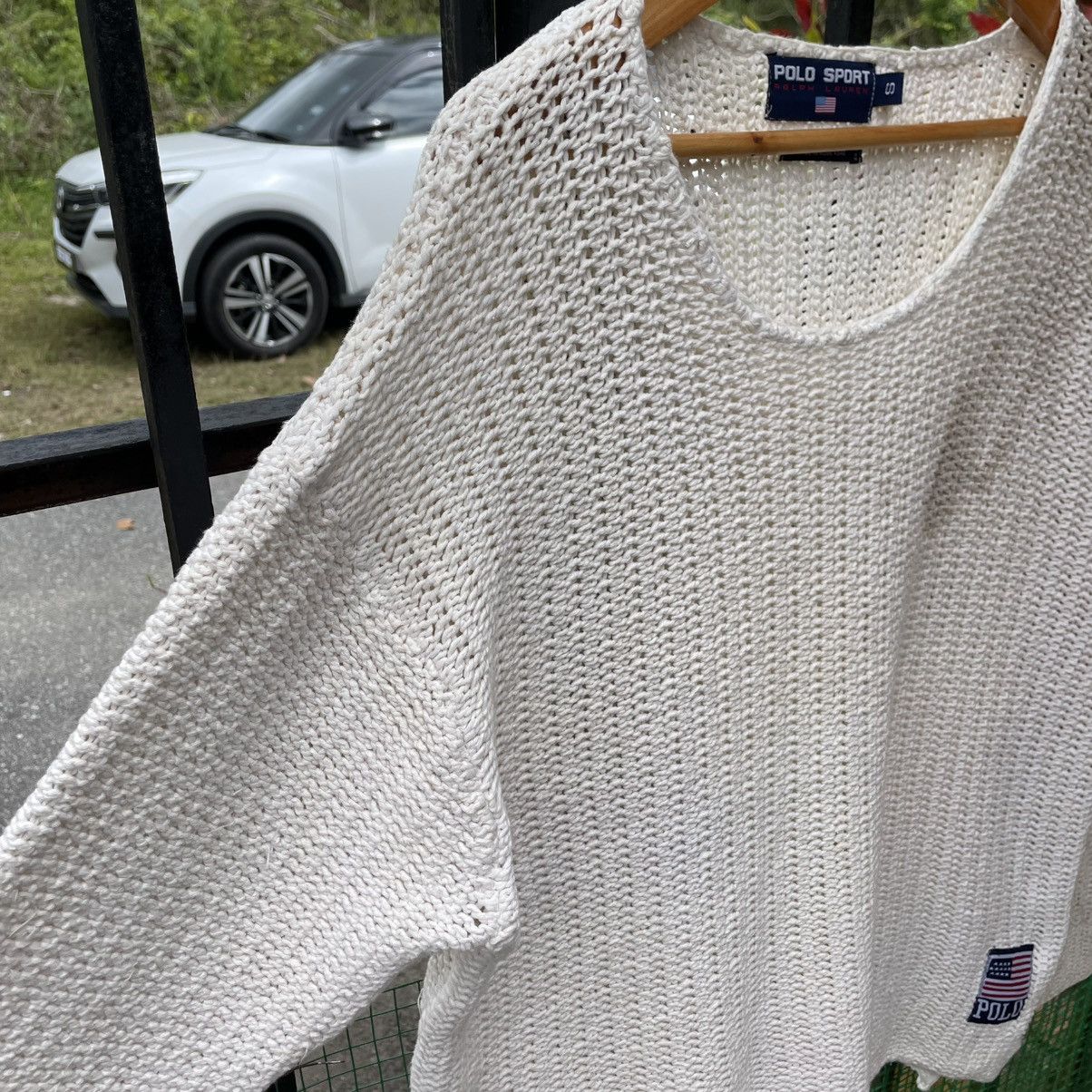 Polo Ralph Lauren 🔥Vintage Polo Sport Ralph Lauren Crop Tops Boxy Knitwear Size S / US 4 / IT 40 - 6 Thumbnail