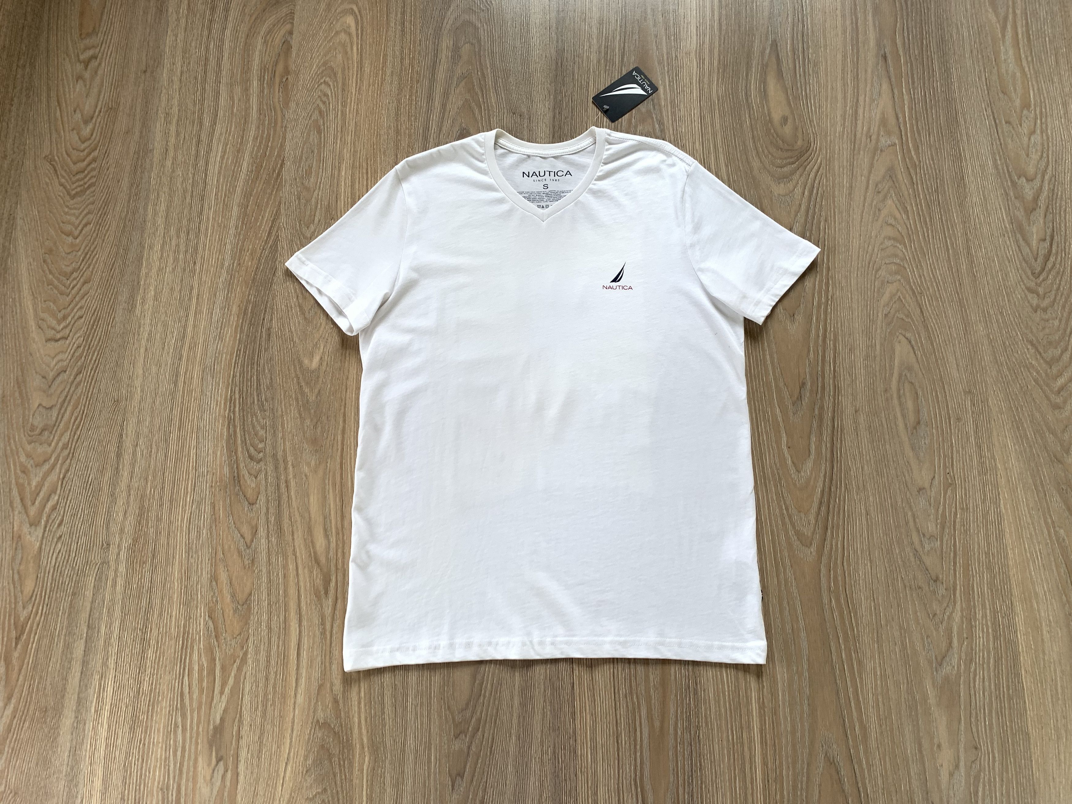 Other Nautica Printed White Cotton T Shirt Size US S / EU 44-46 / 1 - 1 Thumbnail