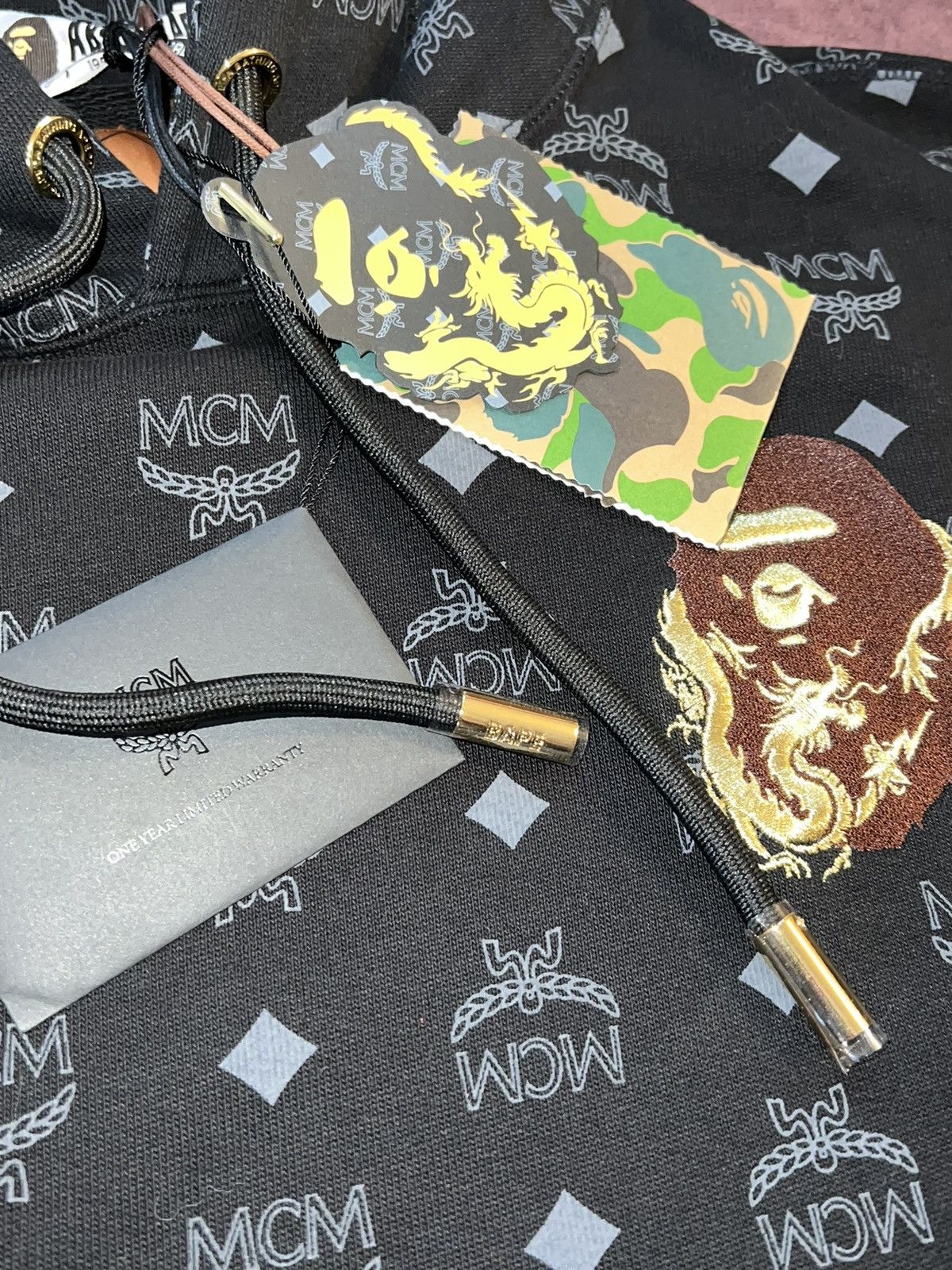 Bape × MCM Bape x MCM Year Of The Dragon Shark Pullover Hoodie Size US S / EU 44-46 / 1 - 4 Thumbnail
