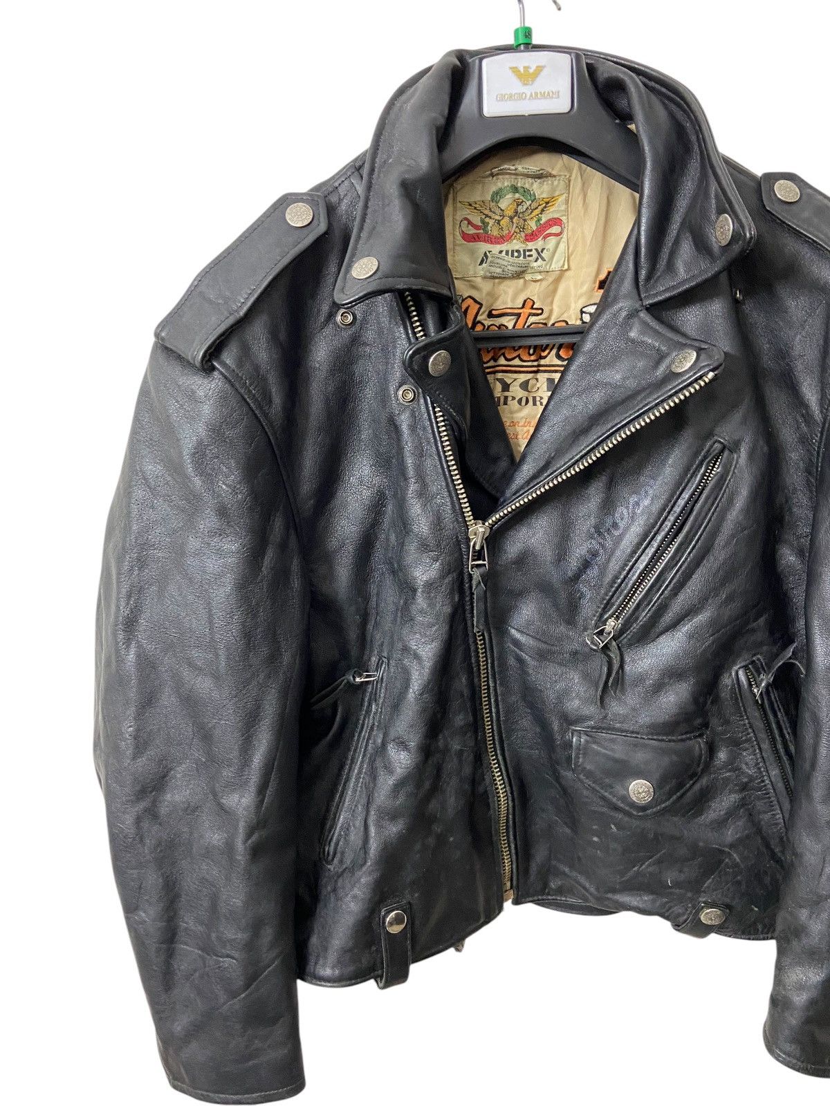 Avirex Avirex Black Leather Jacket Size US L / EU 52-54 / 3 - 6 Thumbnail