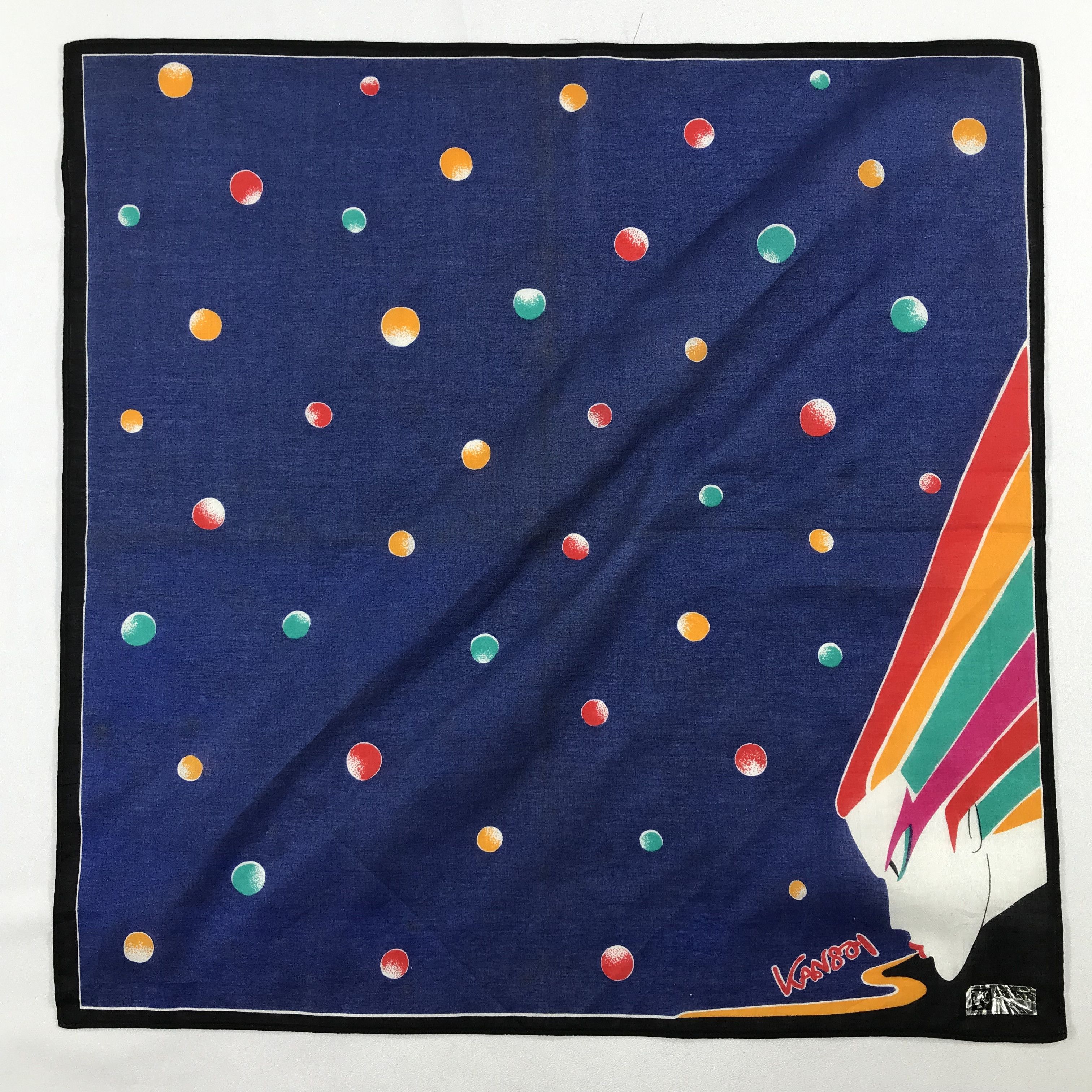Kansai Yamamoto × Vintage Kansai Yamamoto Bandana / Handkerchief / Neckerchief -S2471 Size ONE SIZE - 1 Thumbnail
