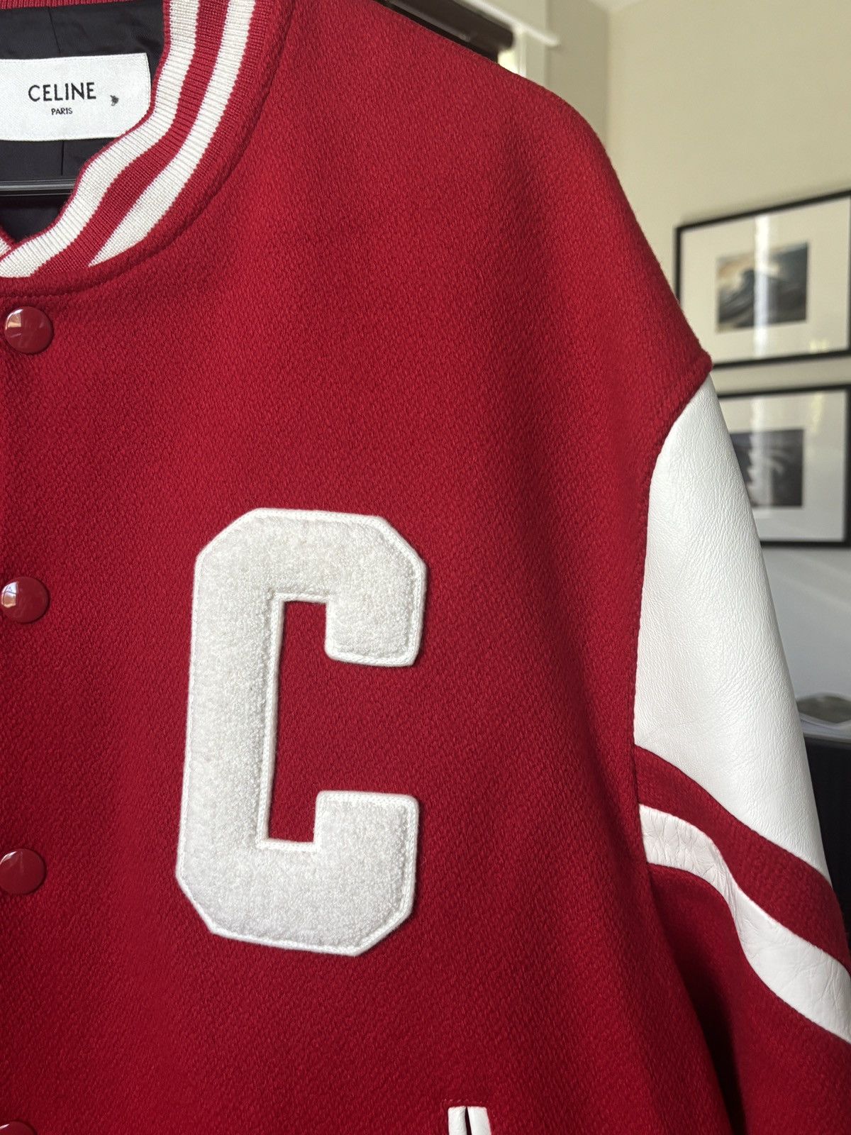 Celine | STEAL |CELINE RED LEATHER TEDDY JACKET Size US L / EU 52-54 / 3 - 3 Thumbnail