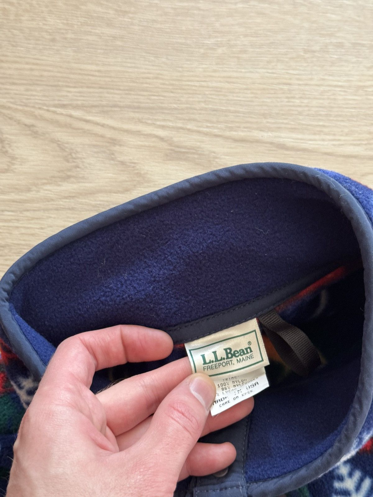 L.L. Bean Vintage 00’s L.L. Bean Over Print Fleece Pullover Size US L / EU 52-54 / 3 - 5 Thumbnail