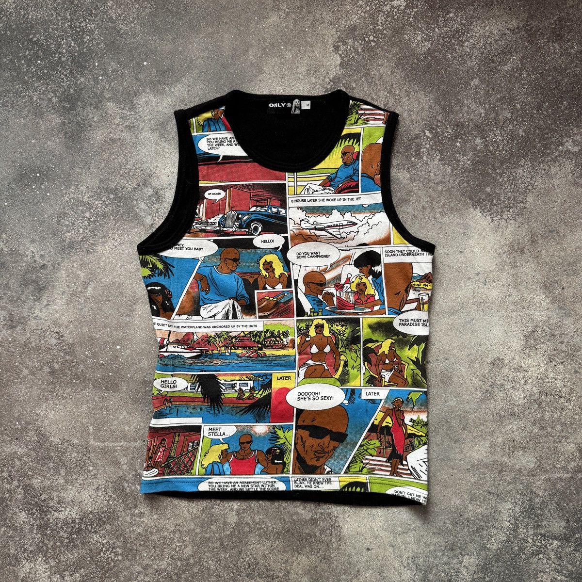 Hysteric Glamour 2000’s Aesthetic Vintage Y2K Glamour Comics Print Tank Top Size M / US 6-8 / IT 42-44 - 1 Thumbnail