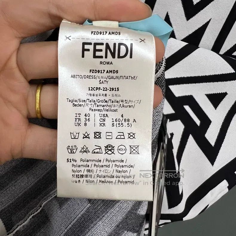 Fendi Fendi Roma capsule series full-print letter dress Size XS / US 0-2 / IT 36-38 - 3 Thumbnail
