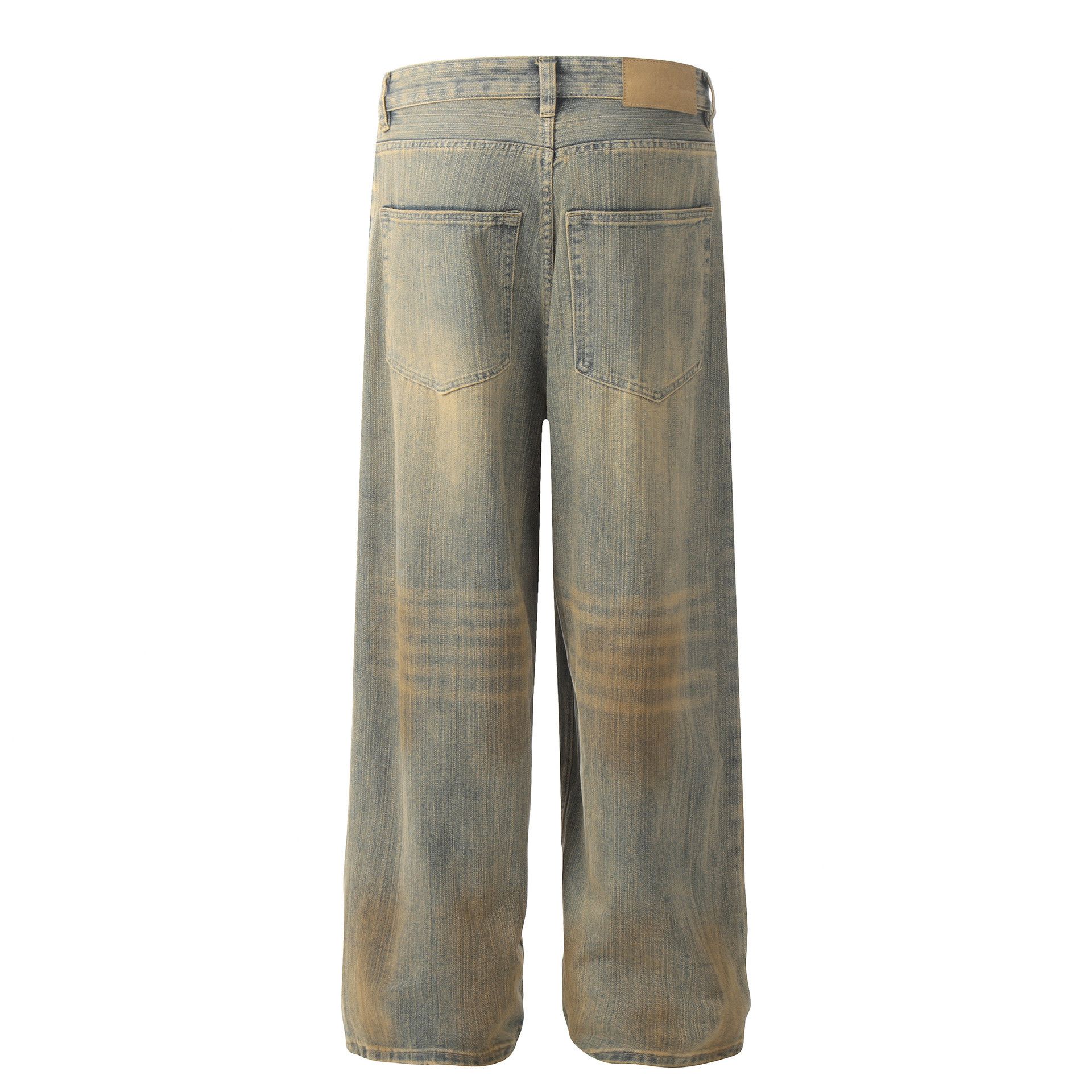 Japanese Brand × Jean High street trend loose washed distressed straight jeans Size US 32 / EU 48 - 3 Thumbnail