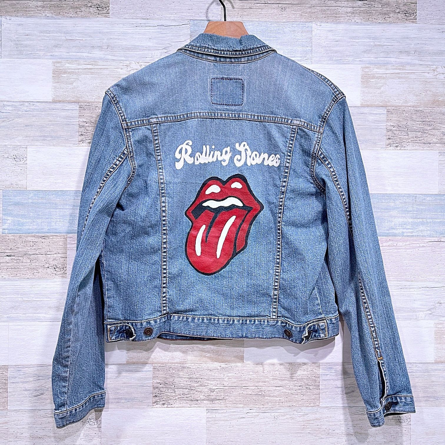 Levi's × The Rolling Stones Levis Rolling Stones Vintage 90 Denim Trucker Jacket Women M Size M / US 6-8 / IT 42-44 - 4 Thumbnail