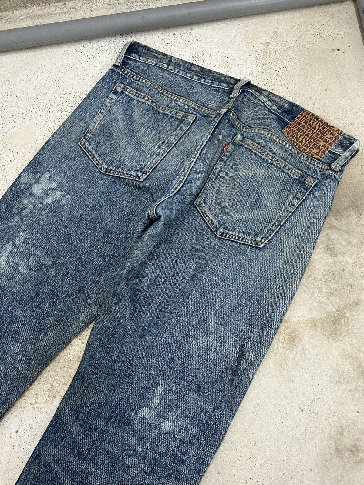 Le Grande Bleu (L.G.B.) Vintage Rna Jeans Mud Washed Dirty Distressed Jeans Size US 34 / EU 50 - 12 Thumbnail