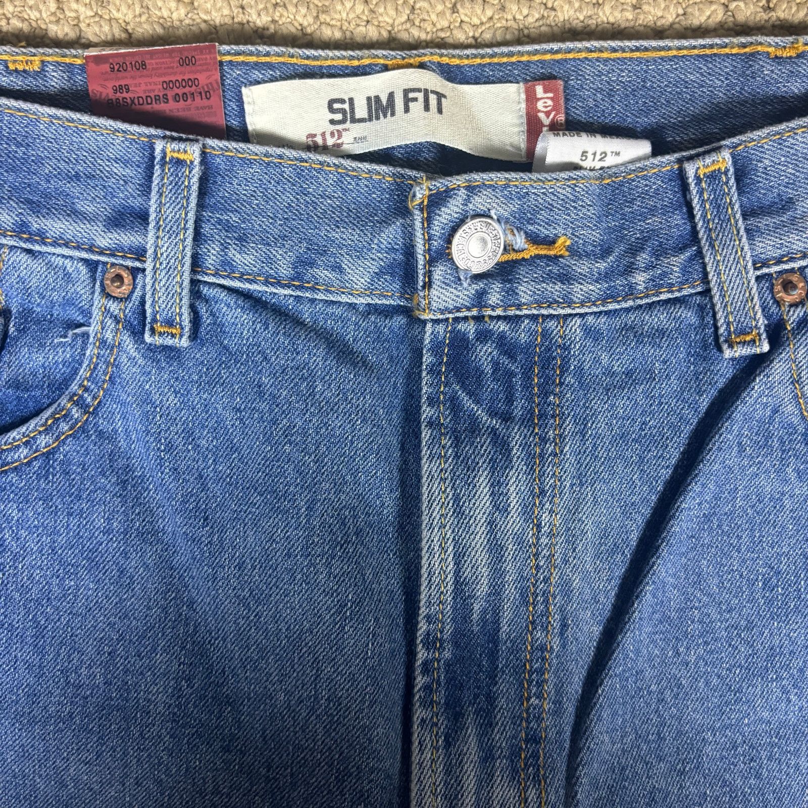 Levi's vintage y2k 2004 NWT Levis Slim Fit 512 Deadstock jeans 38 Size US 38 / EU 54 - 6 Thumbnail