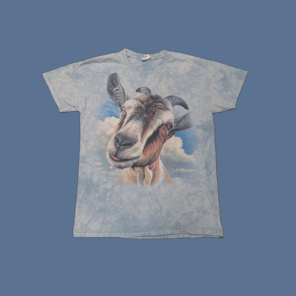 Gildan Goat Shirt Funny Farm Animal Nature Retro M Size US M / EU 48-50 / 2 - 1 Thumbnail