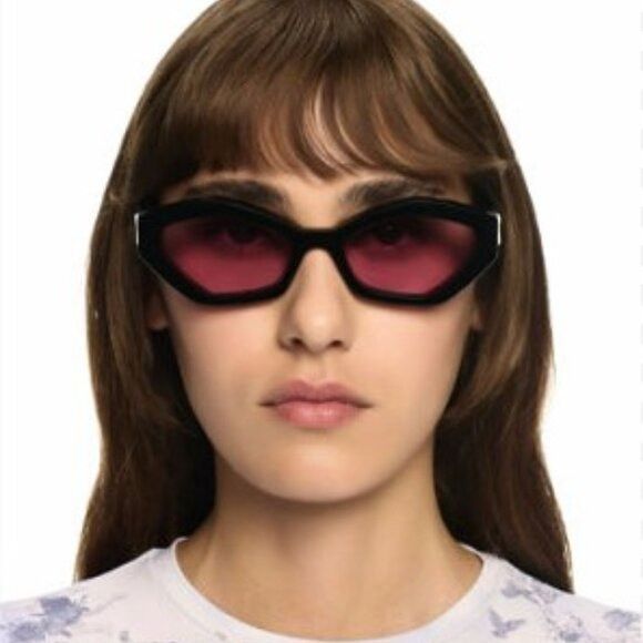 Off-White Off-White OERI144 HILO 6055 Sunglasses Havana Cat Eye Frame Size ONE SIZE - 7 Thumbnail