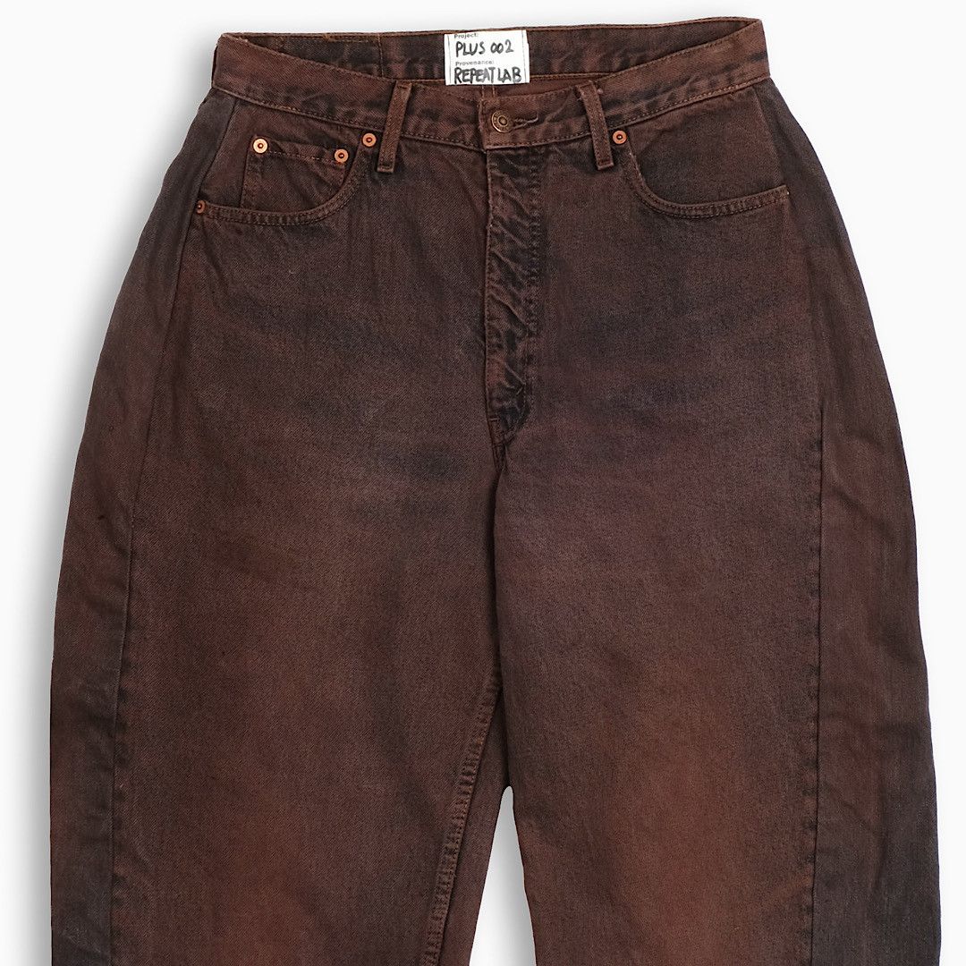 Japanese Brand × Levi's × Vintage REPEAT PLUS 002 High Waist Dirty Brown 30 size (RP002W3001) Size US 30 / EU 46 - 3 Thumbnail