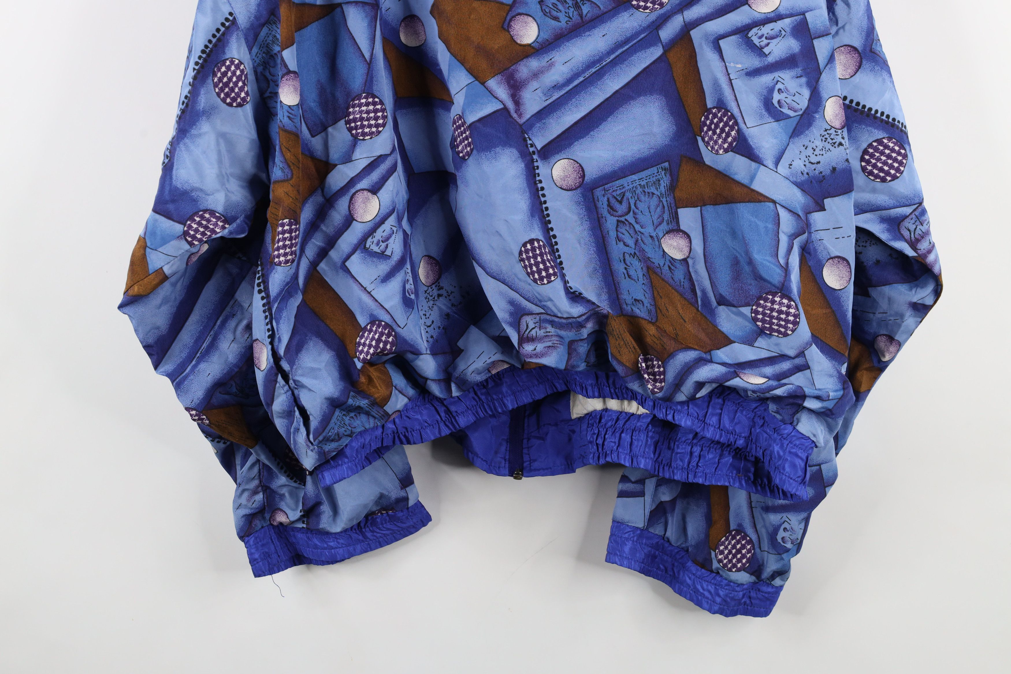 Vintage Vintage 90s Streetwear Abstract Lined Windbreaker Jacket Size XL / US 12-14 / IT 48-50 - 14 Thumbnail