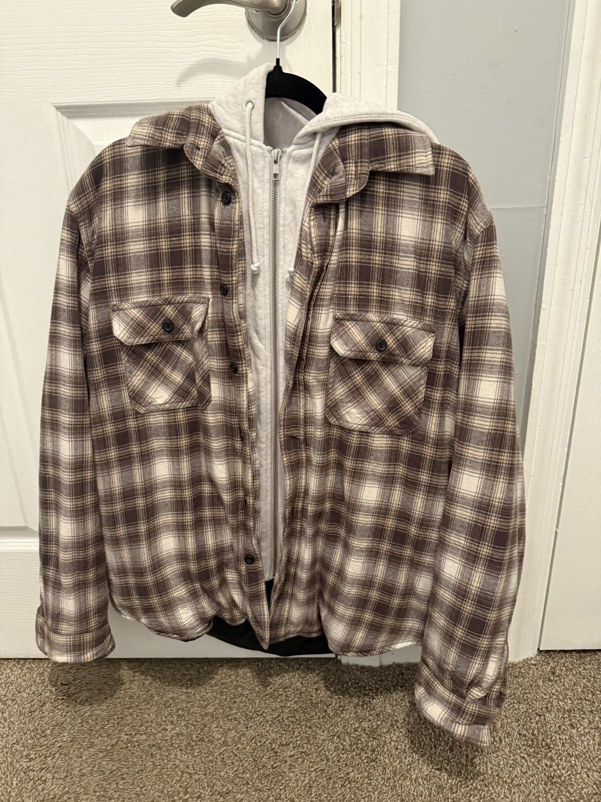 Supreme Supreme Hooded Flannel Jacket Size US M / EU 48-50 / 2 - 1 Thumbnail