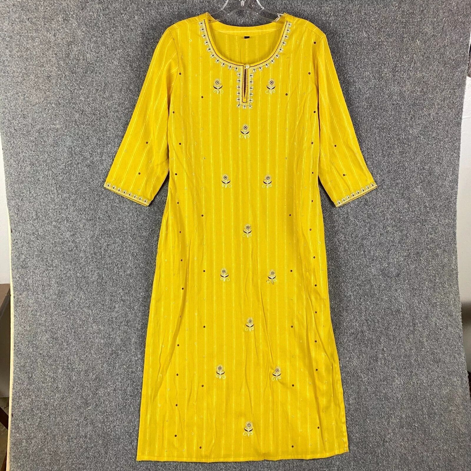 Other Indian Dress Women's Size 42 Medium 3/4 Sleeve Maxi Formal Size M / US 6-8 / IT 42-44 - 1 Thumbnail