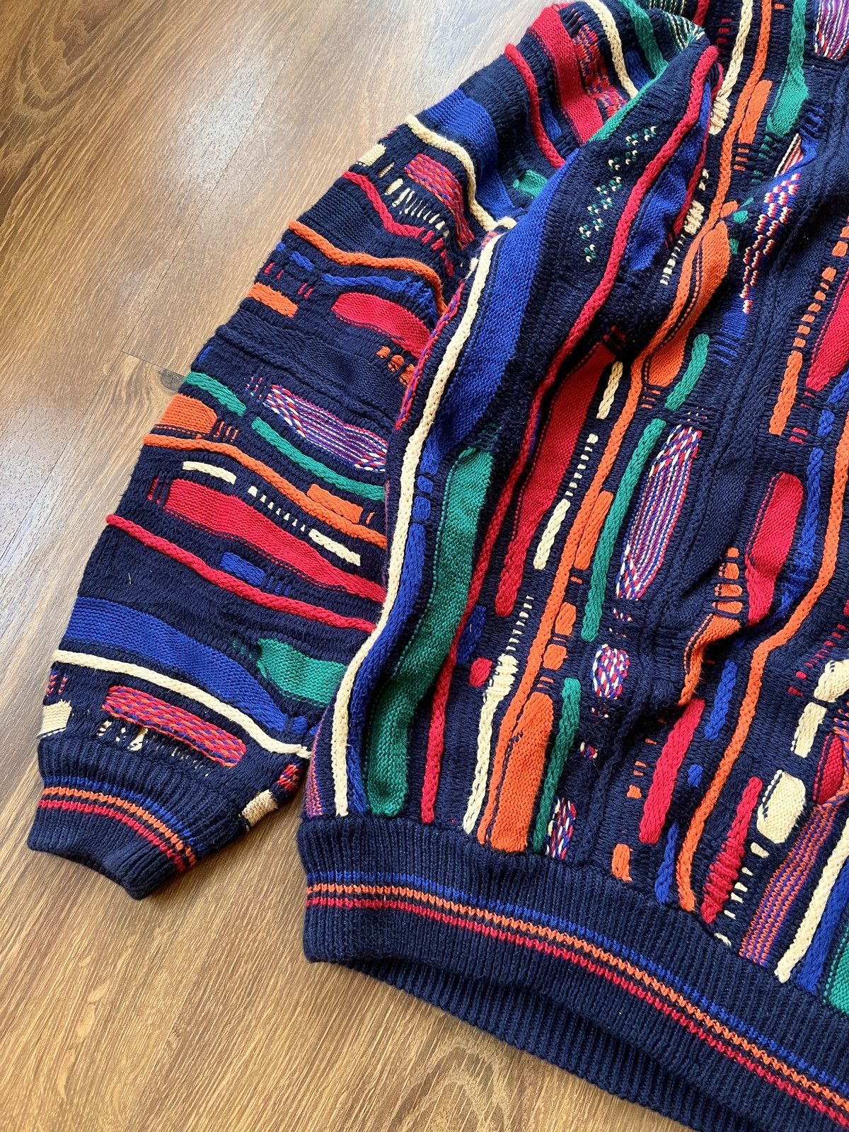 Coogi Rare Coogi 3D Knit / Sweater (Red/Blue/Green/Orange) Size US L / EU 52-54 / 3 - 8 Thumbnail