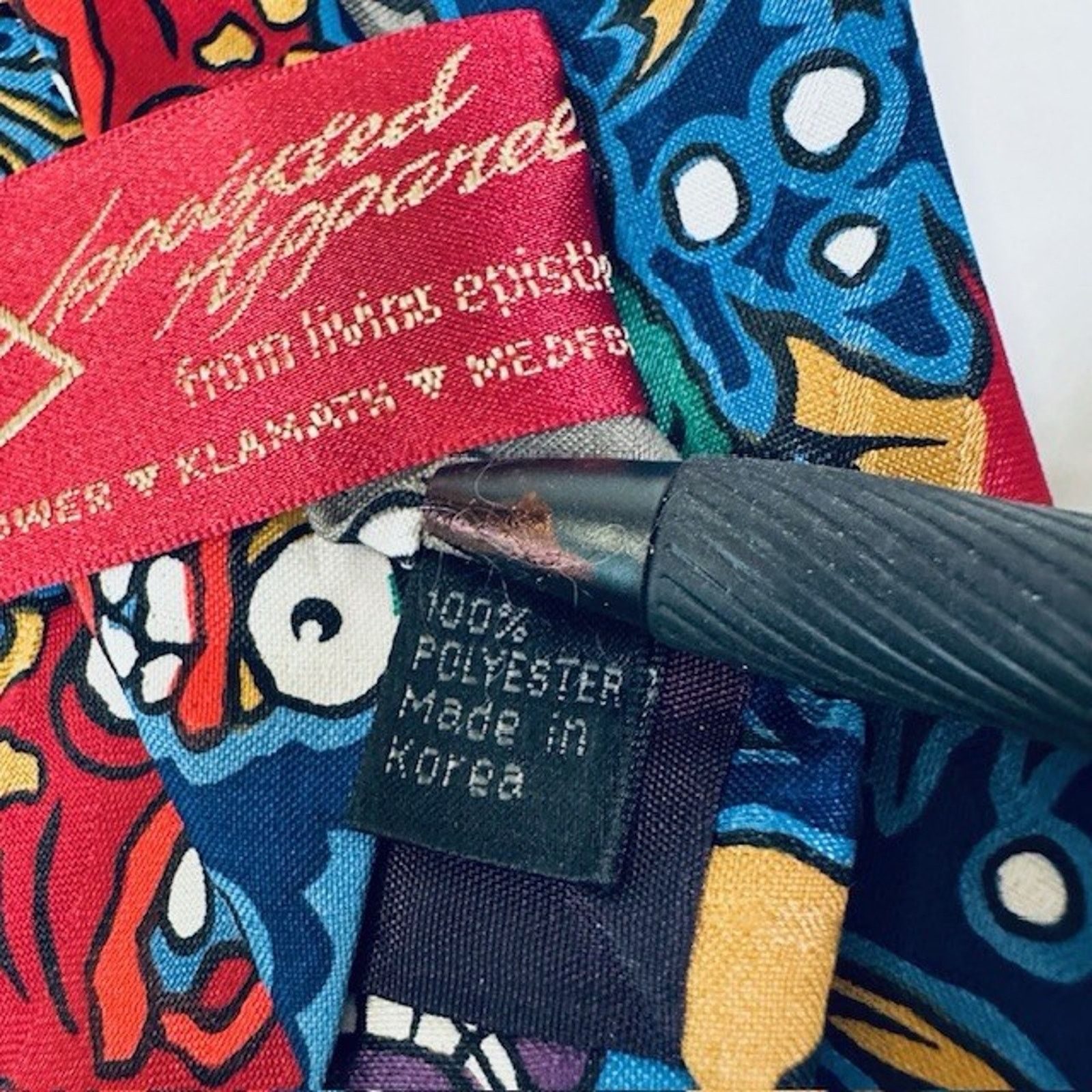 Other Appointed Apparel Neck Tie Go against the Flow Fish Rom 12:2 Size ONE SIZE - 3 Thumbnail