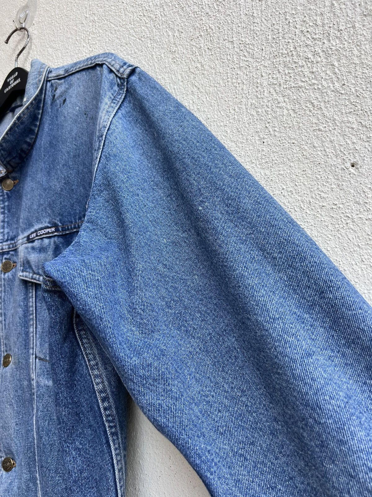 Vintage VTG 80s 90s Lee Cooper Distress Fade Denim Trucker Jacket Size US L / EU 52-54 / 3 - 10 Thumbnail